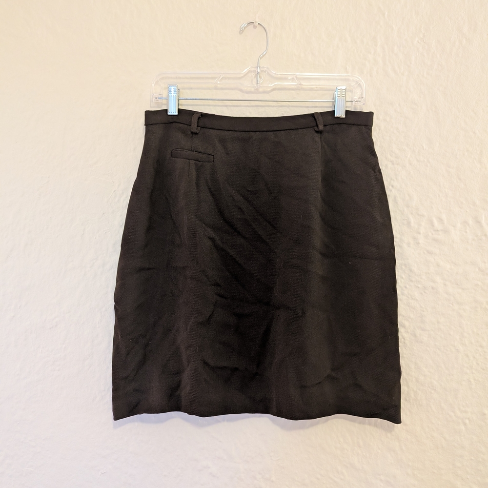 Elegant Brown-Black Women's Mini Skirt